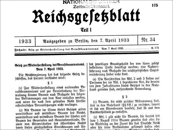 Neues Disziplinarrecht offenbart erschreckende Parallelen zur Zeit des Nationalsozialismus
