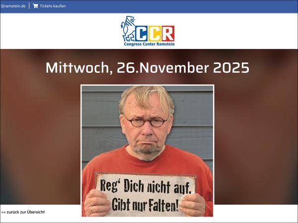 Komiker und Musiker empfiehlt das Abendgebet