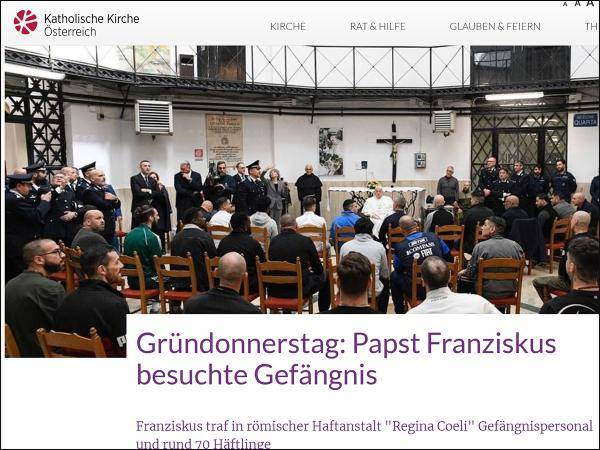 Trotz Krankheit: Papst besuchte vor seinem Tod noch Gefangene
