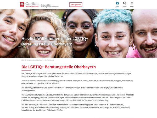 LGBTIQ-Beratungsstelle der Caritas im Bistum München