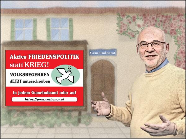 Volksbegehren „Friedenspolitik statt Krieg“
