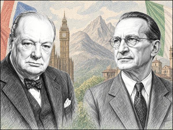 „Andreas-Hofer-Bund“ (AHBT) fordert Überprüfung der Karlspreis-Verleihungen an Winston Churchill und Alcide De Gasperi