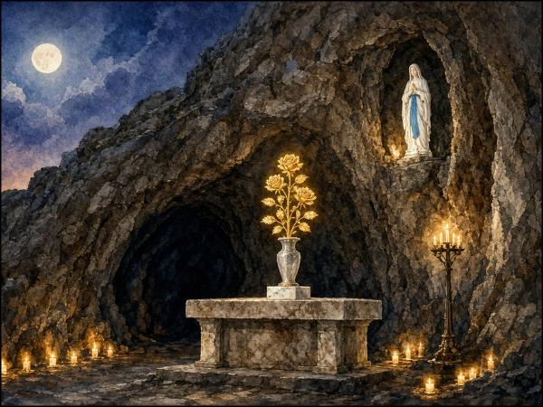 Papst verleiht in Lourdes die Goldene Rose